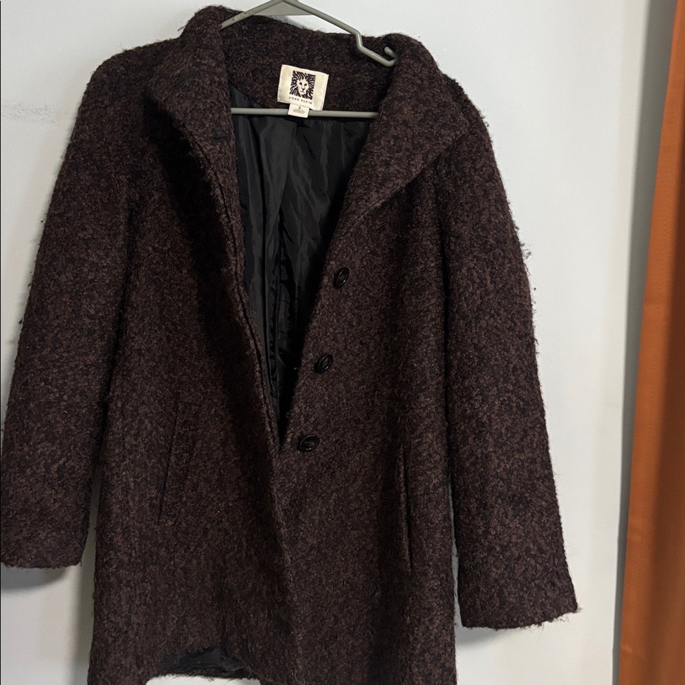Anne Klein 45% Wool Button Up Coat - Picture 4 of 4